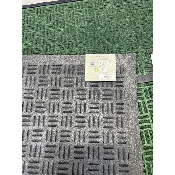 Riviera Home Textured Basketweave 18 X 30 Door Mat - Green - SET OF TWO - Picture 3 of 5